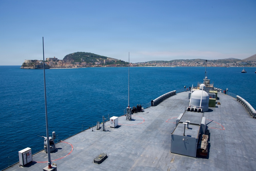 USS Mount Whitney Returns to Gaeta, Italy