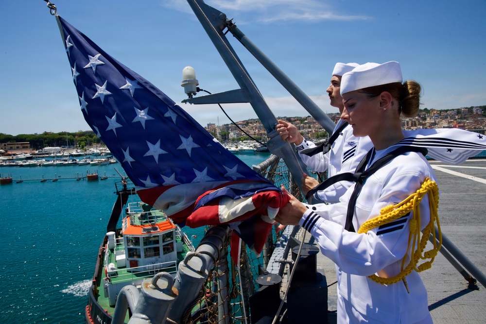 USS Mount Whitney Returns to Gaeta, Italy