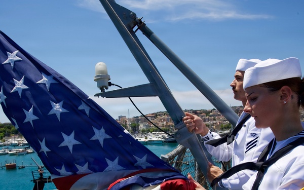 USS Mount Whitney Returns to Gaeta, Italy