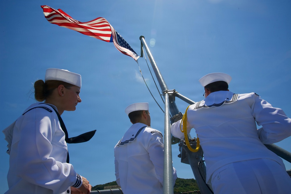 USS Mount Whitney Returns to Gaeta, Italy