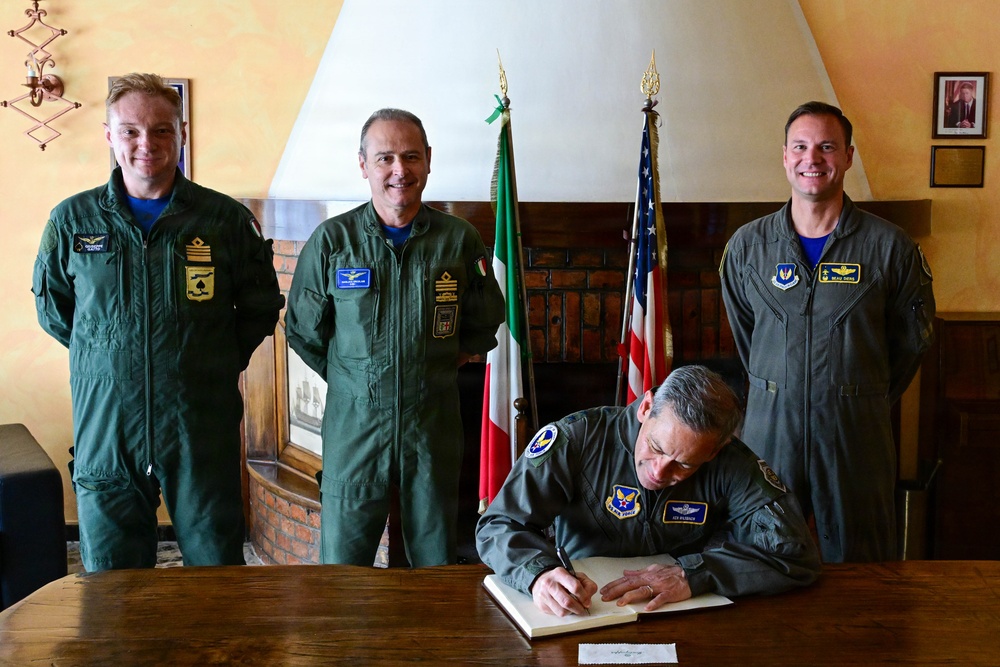 CSAF, CMSAF discuss readiness and quality of life during Aviano visit