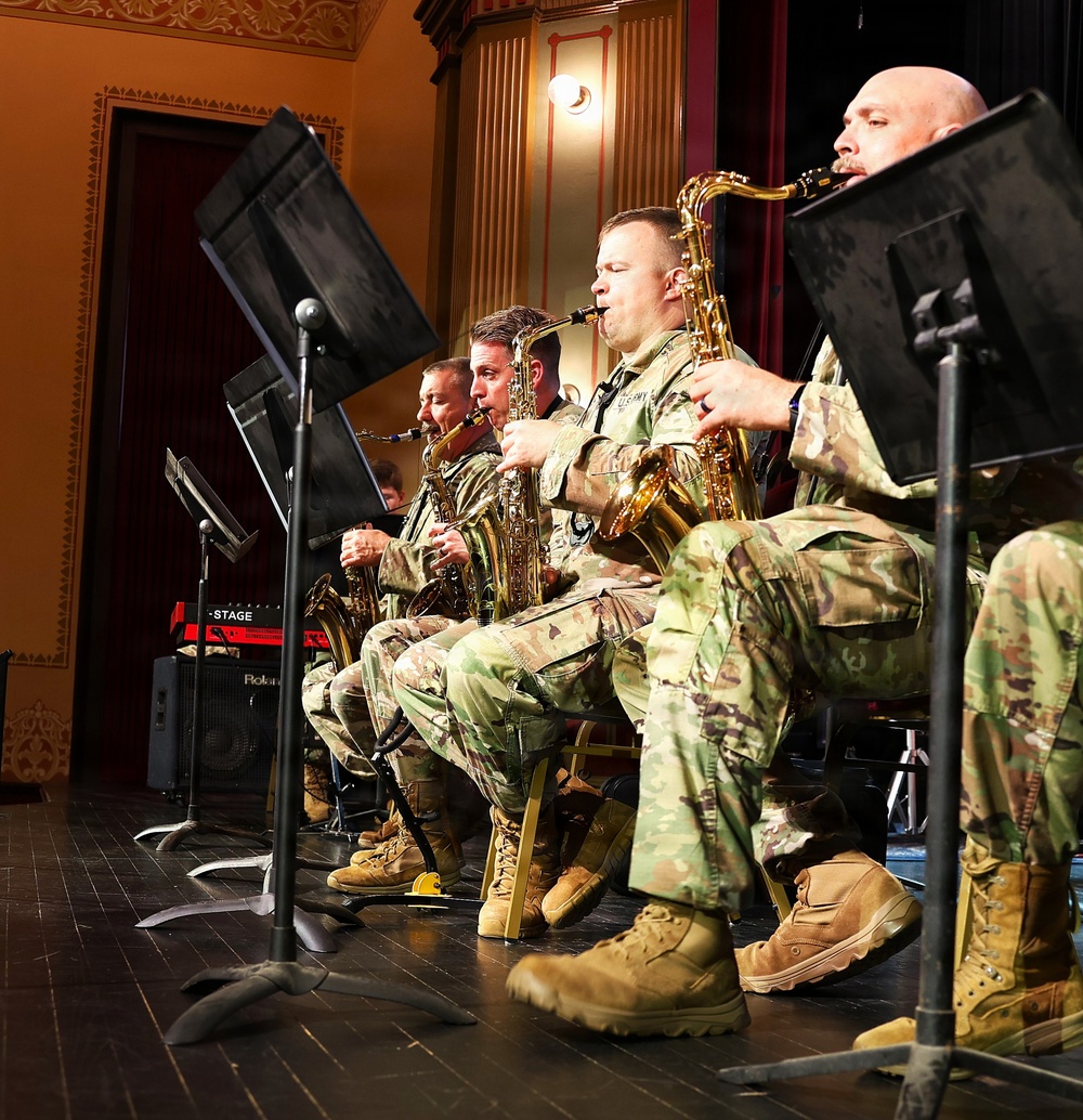 Illinois National Guard’s 144th Army Band Ends America’s 250th Birthday Weekend With a Special Concert in Sandwich’s Historic Opera House