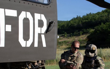 Skyfall Simulation: KFOR partners rehearse downed aircraft response