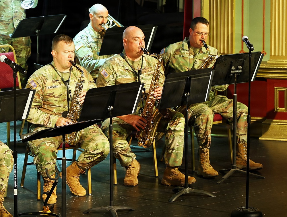 Illinois National Guard’s 144th Army Band Ends America’s 250th Birthday Weekend With a Special Concert in Sandwich’s Historic Opera House