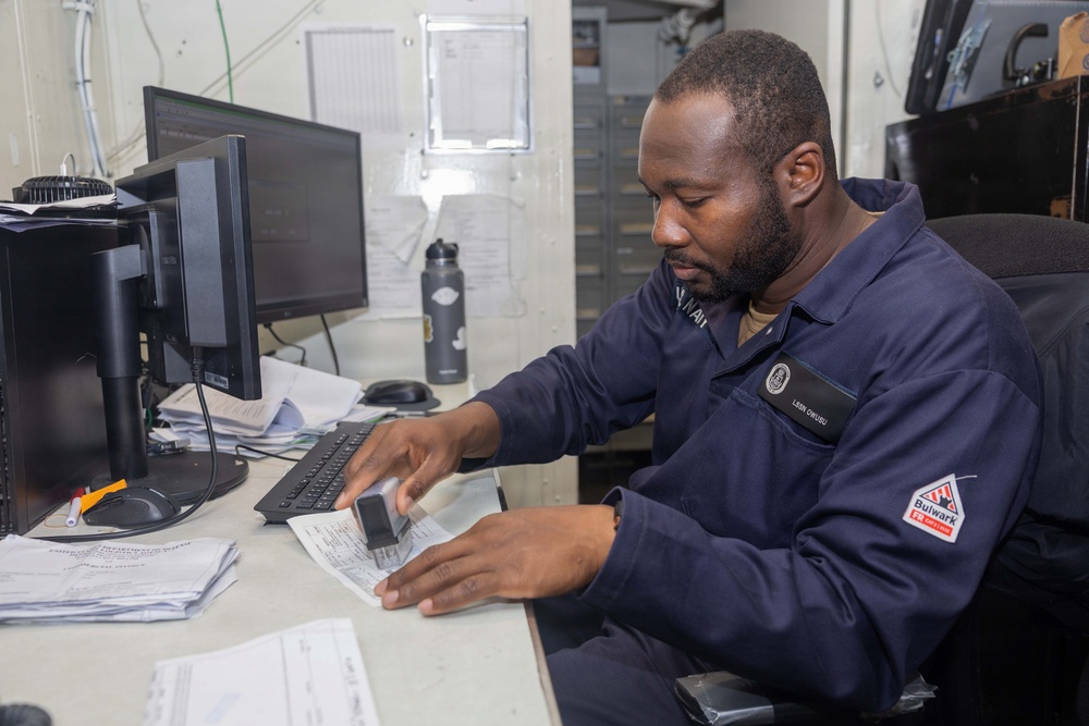 Princeton Supply Sailors Conduct Daily Operations