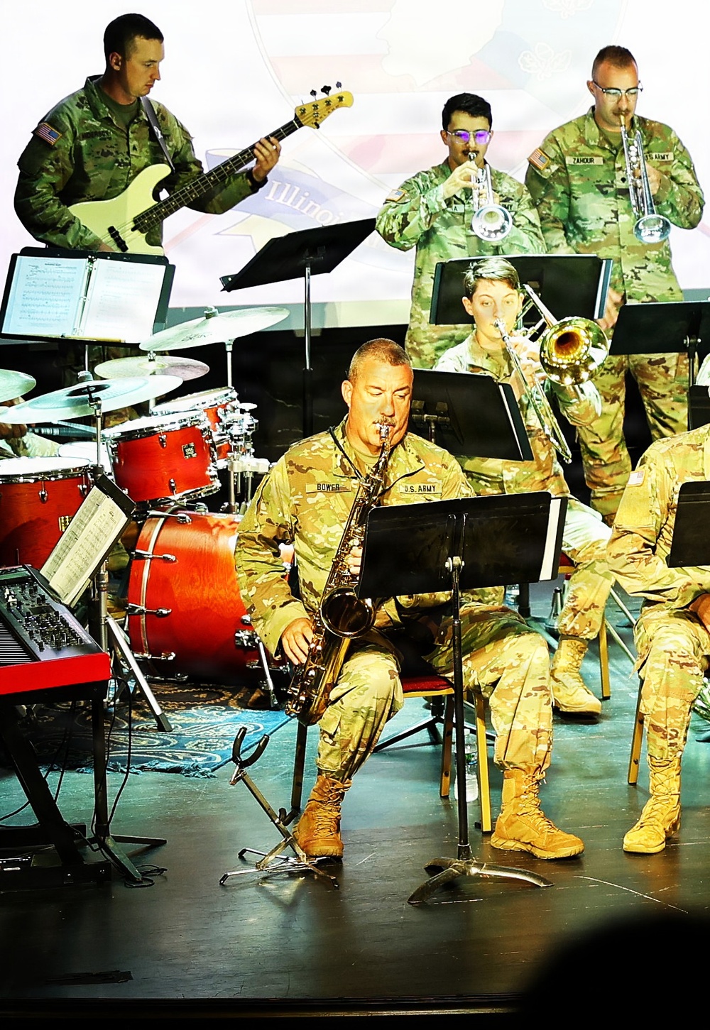 Illinois National Guard’s 144th Army Band Ends America’s 250th Birthday Weekend With a Special Concert in Sandwich’s Historic Opera House