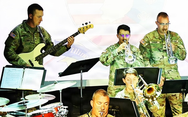 Illinois National Guard’s 144th Army Band Ends America’s 250th Birthday Weekend With a Special Concert in Sandwich’s Historic Opera House