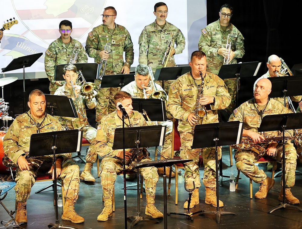 Illinois National Guard’s 144th Army Band Ends America’s 250th Birthday Weekend With a Special Concert in Sandwich’s Historic Opera House