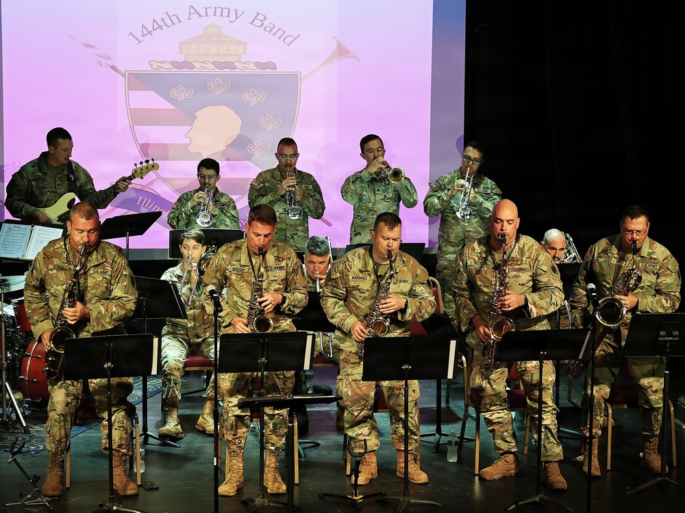 Illinois National Guard’s 144th Army Band Ends America’s 250th Birthday Weekend With a Special Concert in Sandwich’s Historic Opera House