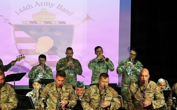 Illinois National Guard’s 144th Army Band Ends America’s 250th Birthday Weekend With a Special Concert in Sandwich’s Historic Opera House