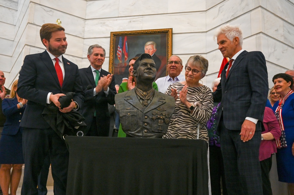 Team Little Rock Participates in America250 Bust Unveiling Honoring Medal of Honor Recipient Maurice "Footsie" Britt