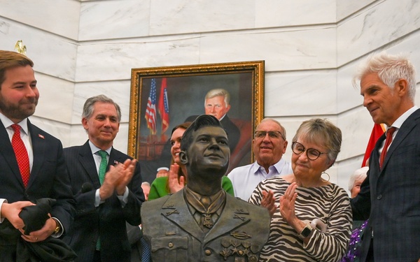 Team Little Rock Participates in America250 Bust Unveiling Honoring Medal of Honor Recipient Maurice "Footsie" Britt