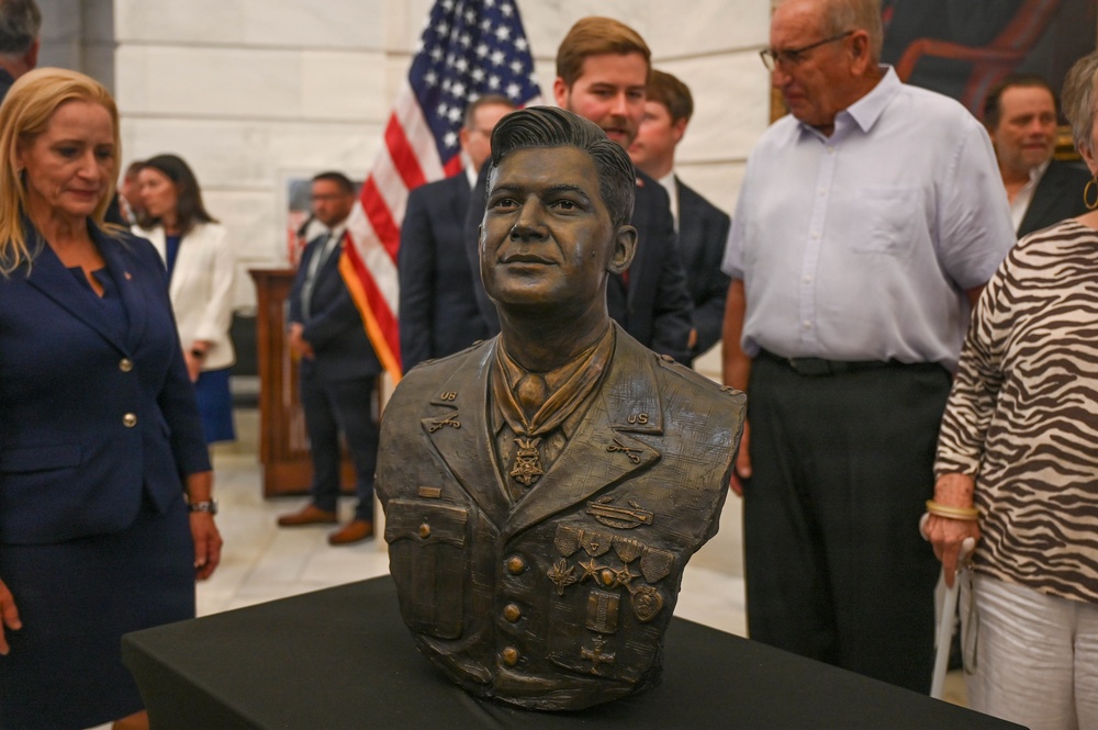 Team Little Rock Participates in America250 Bust Unveiling Honoring Medal of Honor Recipient Maurice "Footsie" Britt