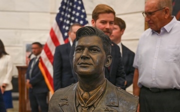 Team Little Rock Participates in America250 Bust Unveiling Honoring Medal of Honor Recipient Maurice "Footsie" Britt
