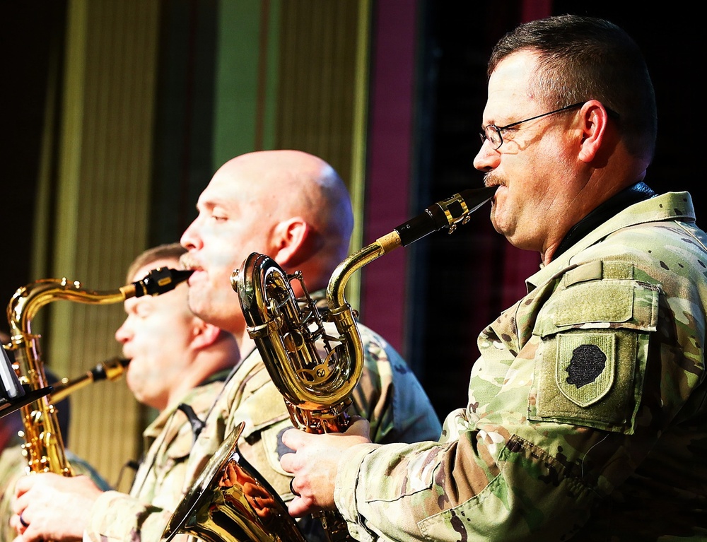 Illinois National Guard’s 144th Army Band Ends America’s 250th Birthday Weekend With a Special Concert in Sandwich’s Historic Opera House