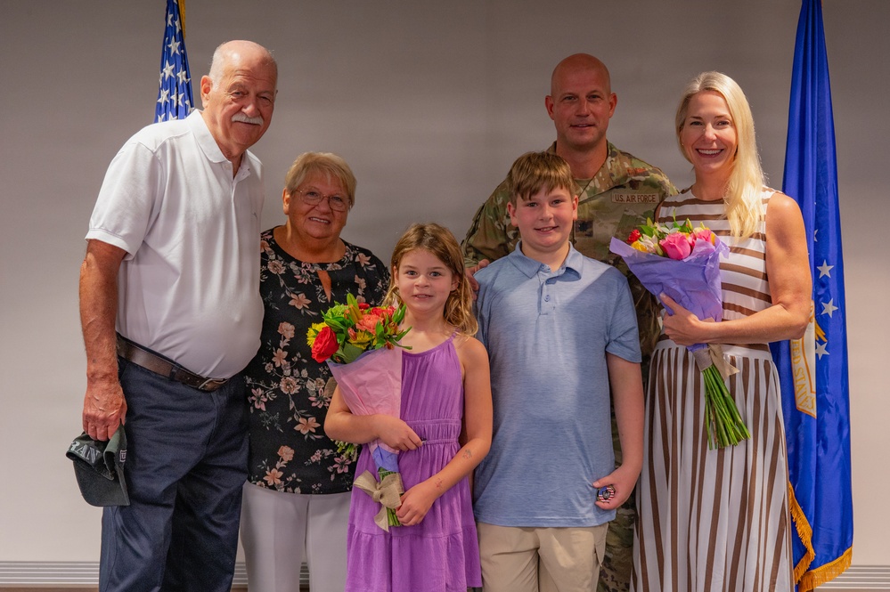 911th AES change of command