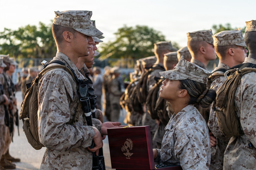 Alpha Company Eagle, Globe, and Anchor Ceremony