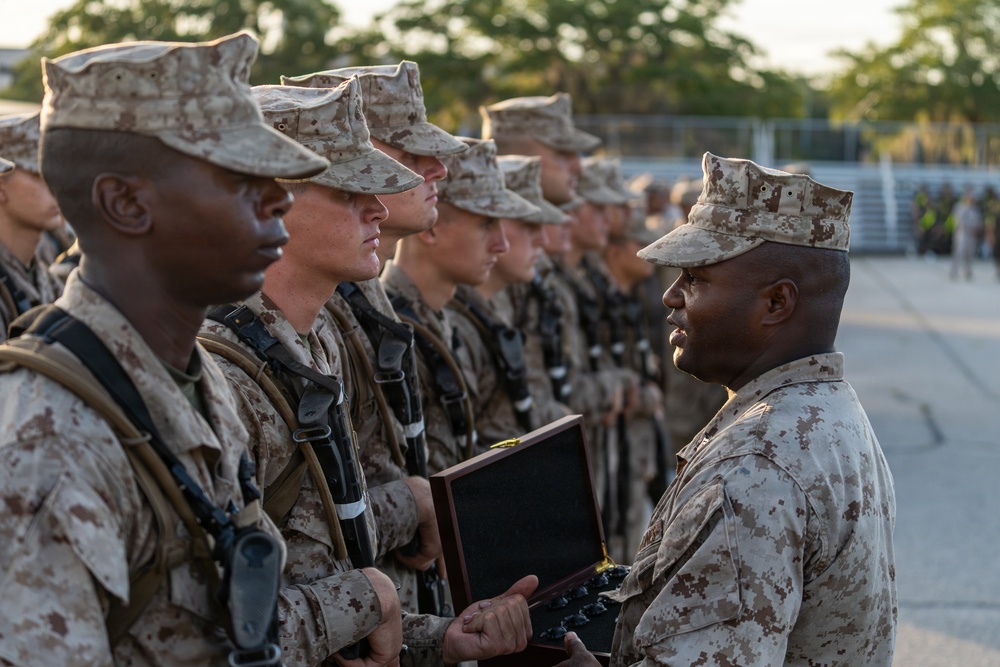 Alpha Company Eagle, Globe, and Anchor Ceremony