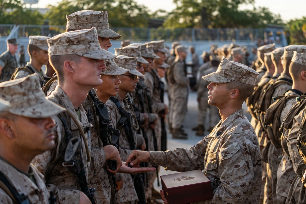 Alpha Company Eagle, Globe, and Anchor Ceremony