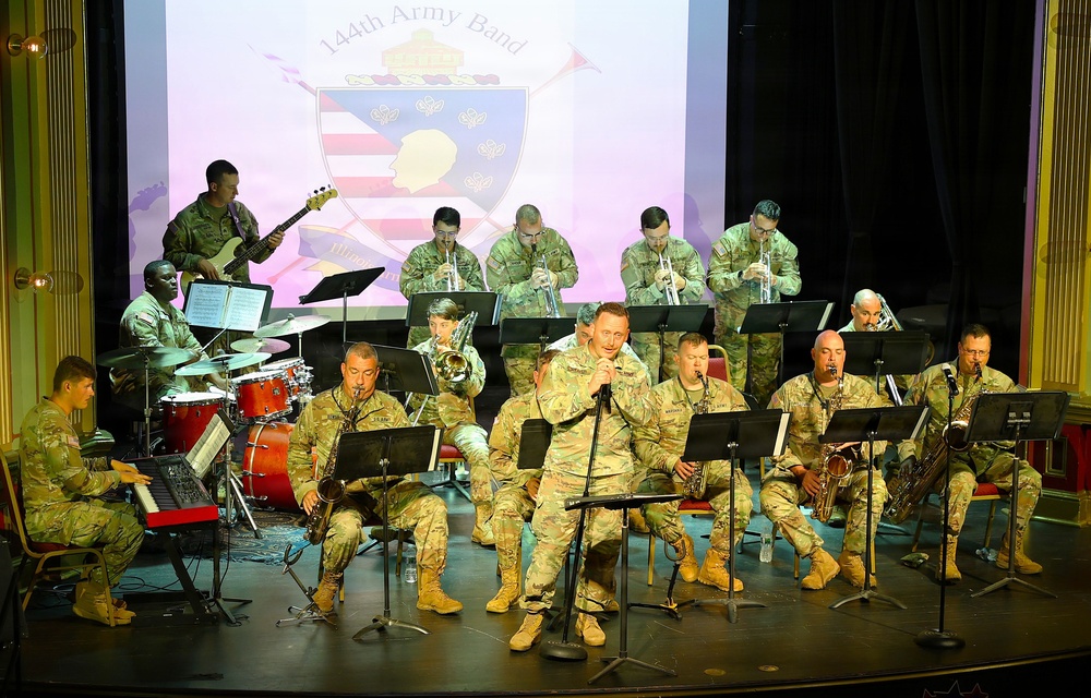 Illinois National Guard’s 144th Army Band Ends America’s 250th Birthday Weekend With a Special Concert in Sandwich’s Historic Opera House