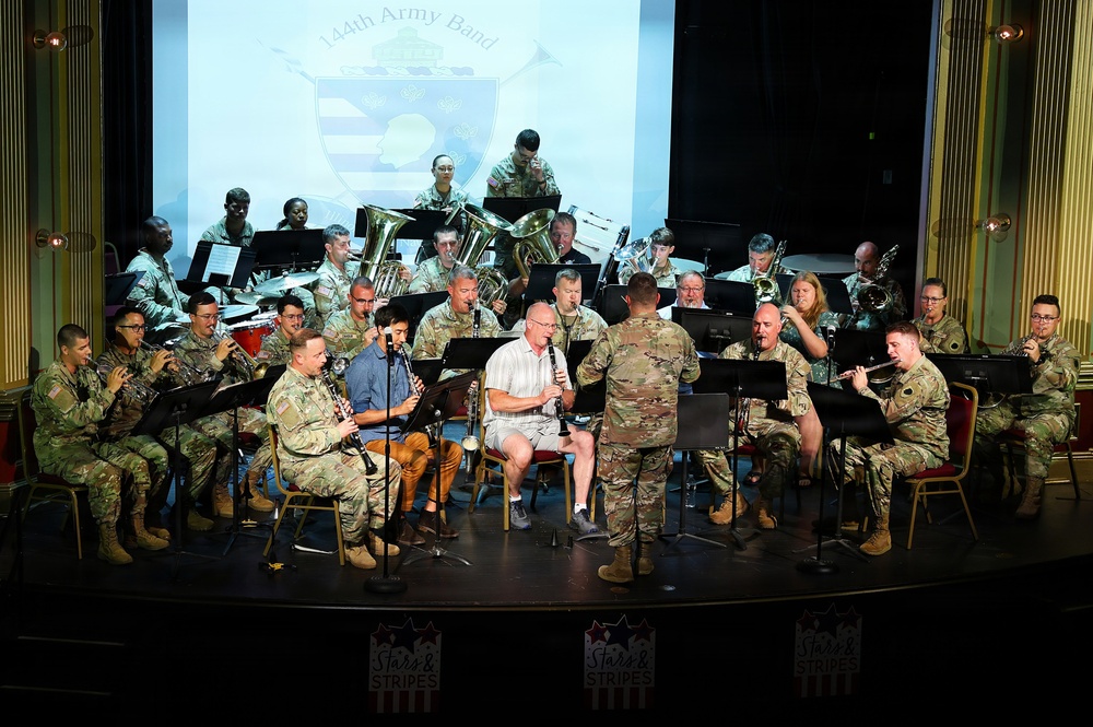 Illinois National Guard’s 144th Army Band Ends America’s 250th Birthday Weekend With a Special Concert in Sandwich’s Historic Opera House