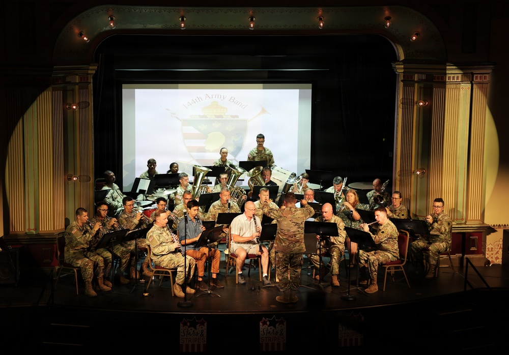 Illinois National Guard’s 144th Army Band Ends America’s 250th Birthday Weekend With a Special Concert in Sandwich’s Historic Opera House