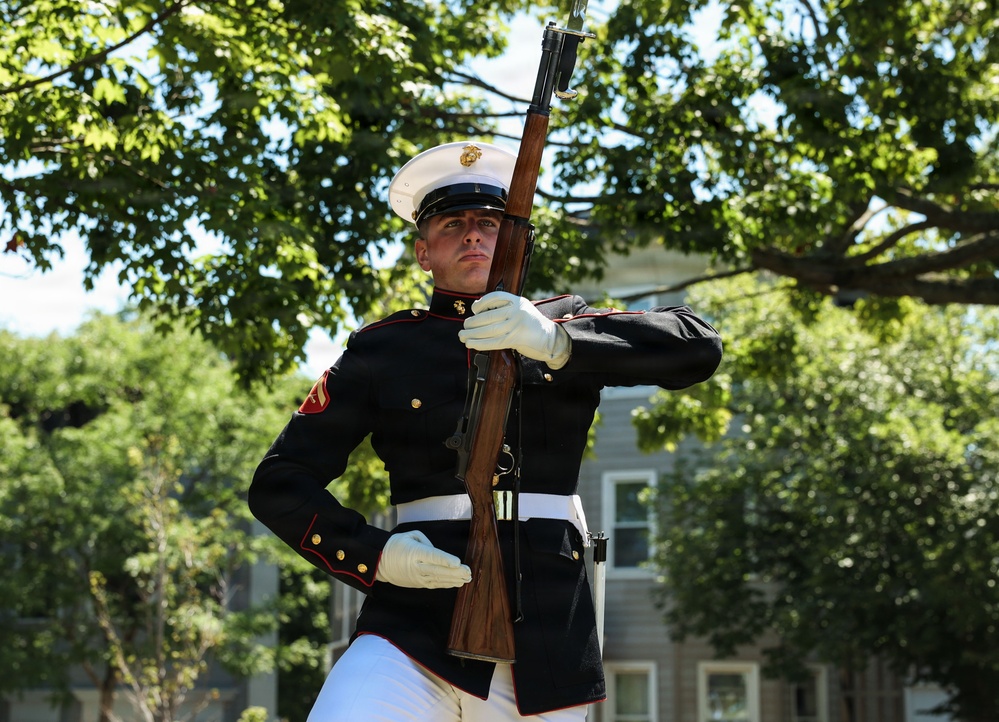 Marine Corps Silent Drill Platoon performs at Fleet Week Boston