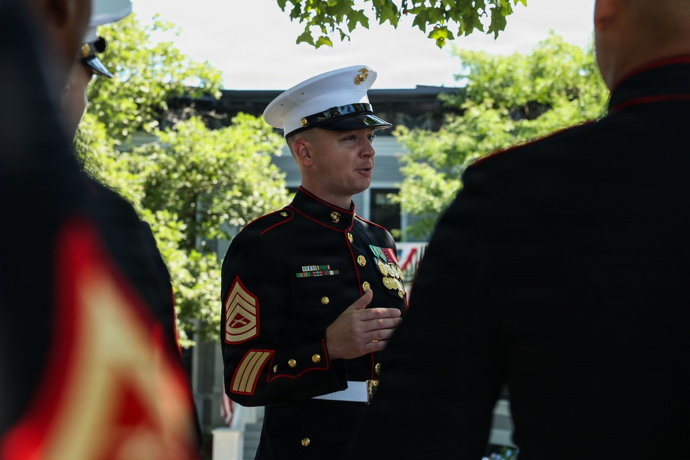 Marine Corps Silent Drill Platoon performs at Fleet Week Boston