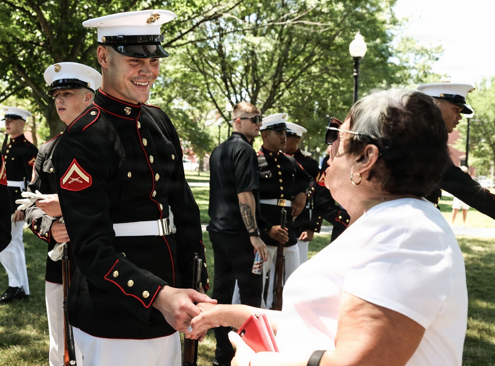 Marine Corps Silent Drill Platoon performs at Fleet Week Boston
