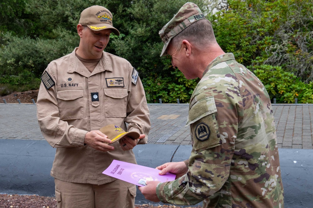 Maj. Gen. Thomas Friloux visits Commander, Submarine Group 9