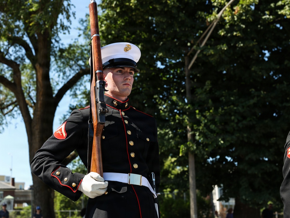Marine Corps Silent Drill Platoon performs at Fleet Week Boston