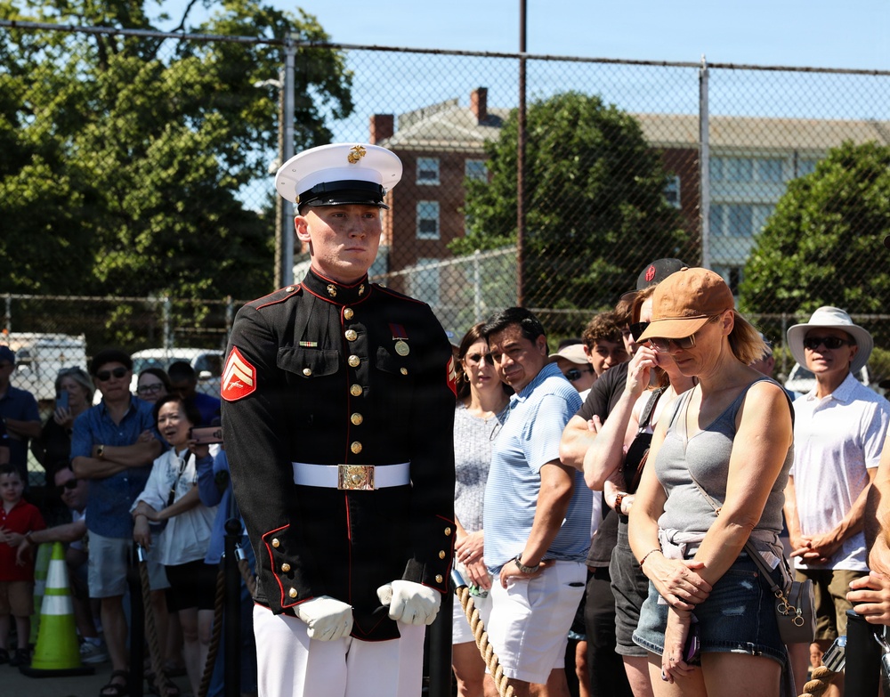 Marine Corps Silent Drill Platoon performs at Fleet Week Boston