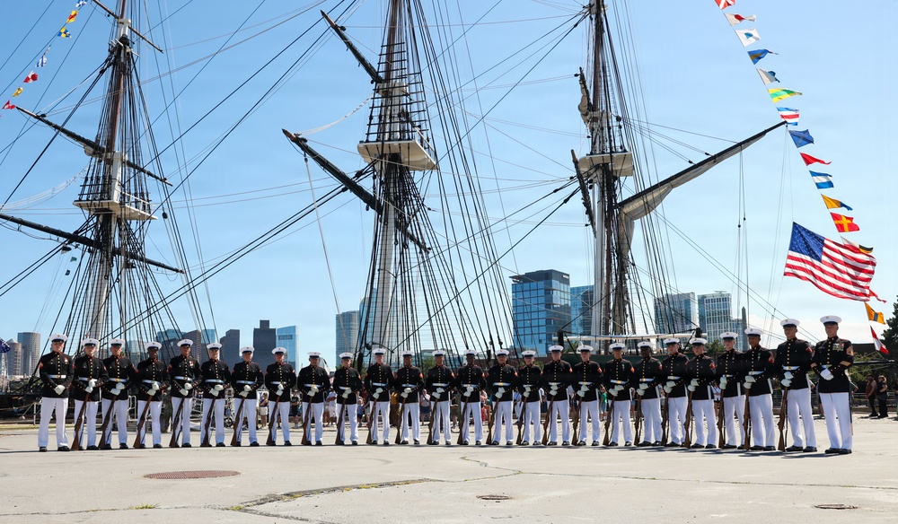 Marine Corps Silent Drill Platoon performs at Fleet Week Boston