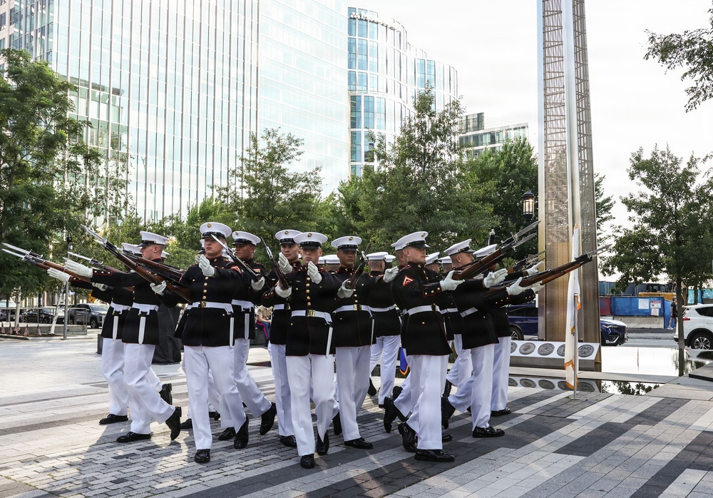 Marine Corps Silent Drill Platoon performs at Fleet Week Boston
