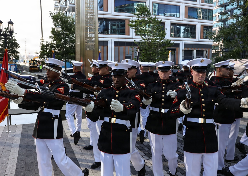 Marine Corps Silent Drill Platoon performs at Fleet Week Boston