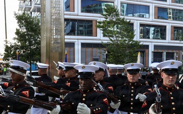 Marine Corps Silent Drill Platoon performs at Fleet Week Boston