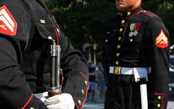 Marine Corps Silent Drill Platoon performs at Fleet Week Boston