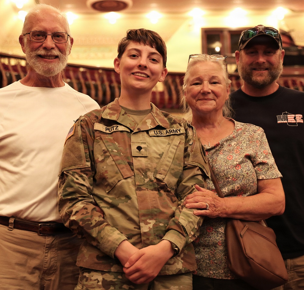 Illinois National Guard’s 144th Army Band Ends America’s 250th Birthday Weekend With a Special Concert in Sandwich’s Historic Opera House