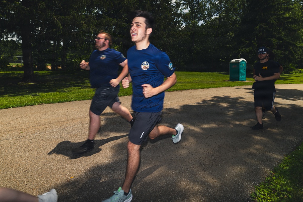 Future Sailors Participate in Group Physical Training During a Delayed  Entry Program Meeting
