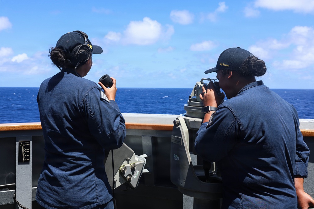 USS Carl M. Levin conducts routine operations during RIMPAC 26