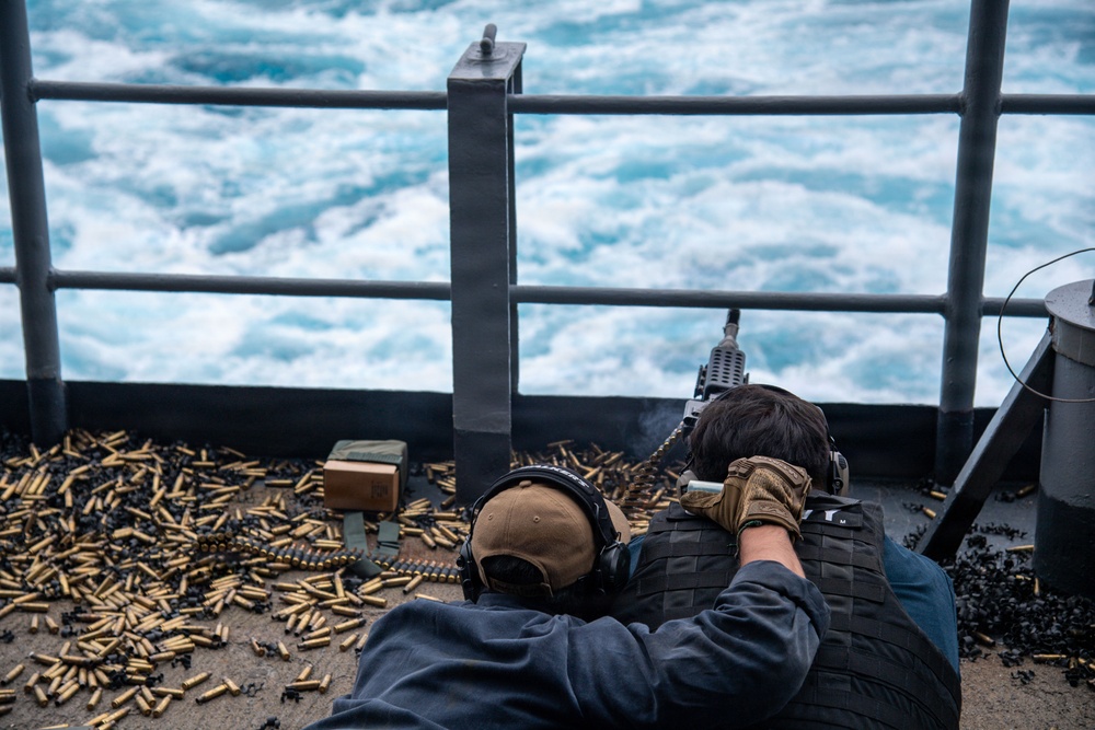 USS Carl VInson (CVN 70) conducts live fire training exercise