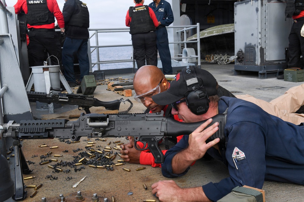 USS Carl Vinson (CVN 70) conducts live-fire training