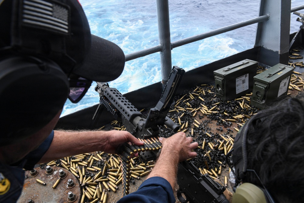 USS Carl Vinson (CVN 70) conducts live-fire training