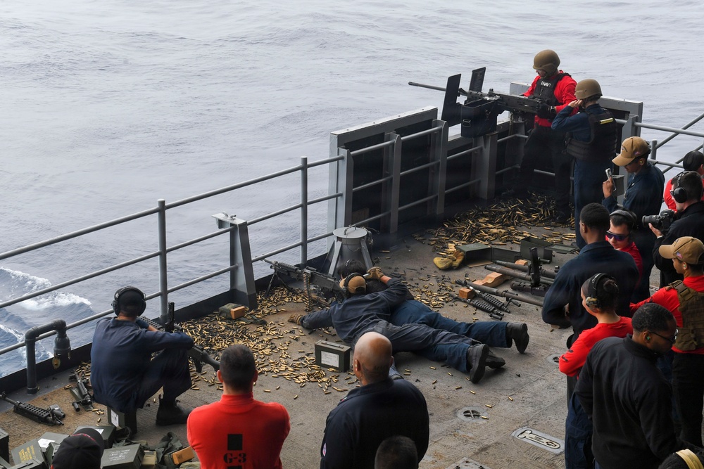 USS Carl Vinson (CVN 70) conducts live-fire training