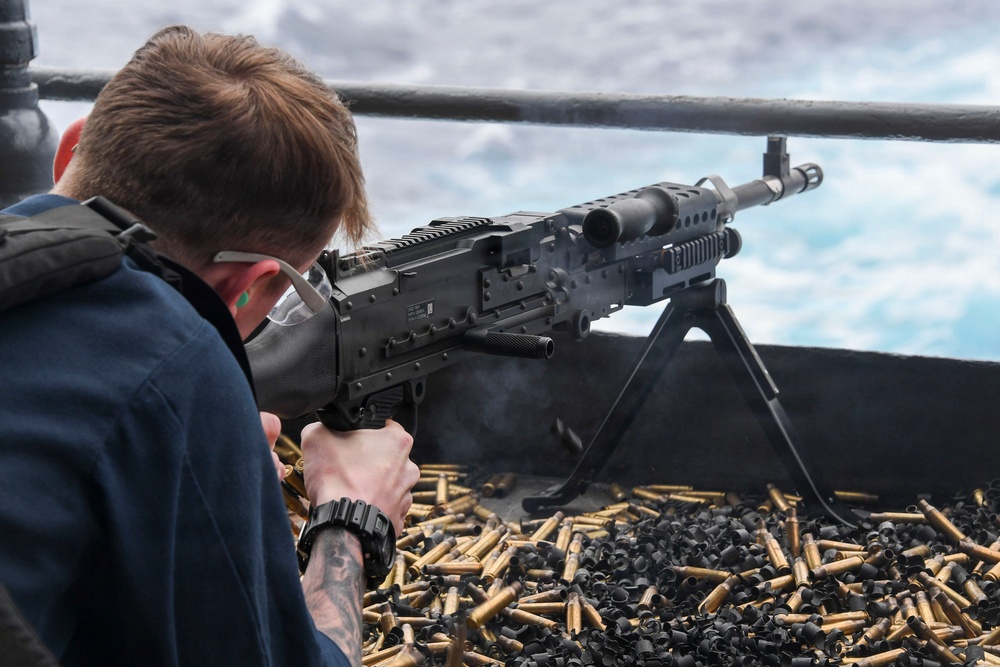 USS Carl Vinson (CVN 70) conducts live-fire training