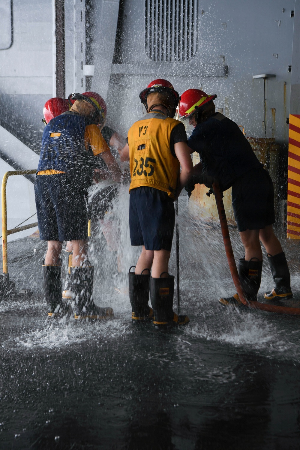 USS Carl Vinson (CVN 70) conducts a damage control rodeo