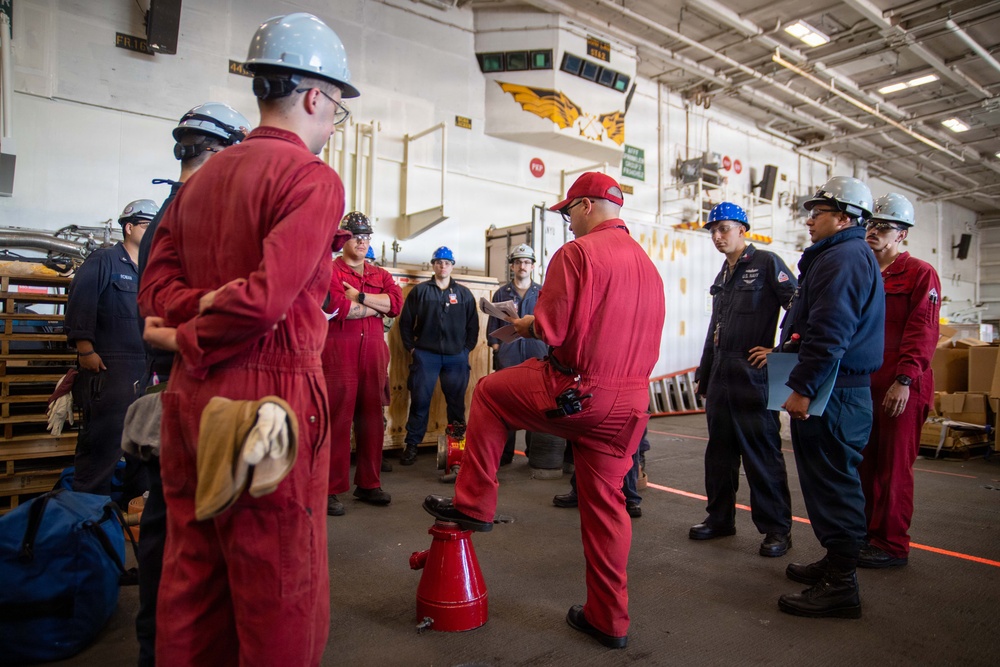 Ronald Reagan Sailors Train at Damage Control Rodeo