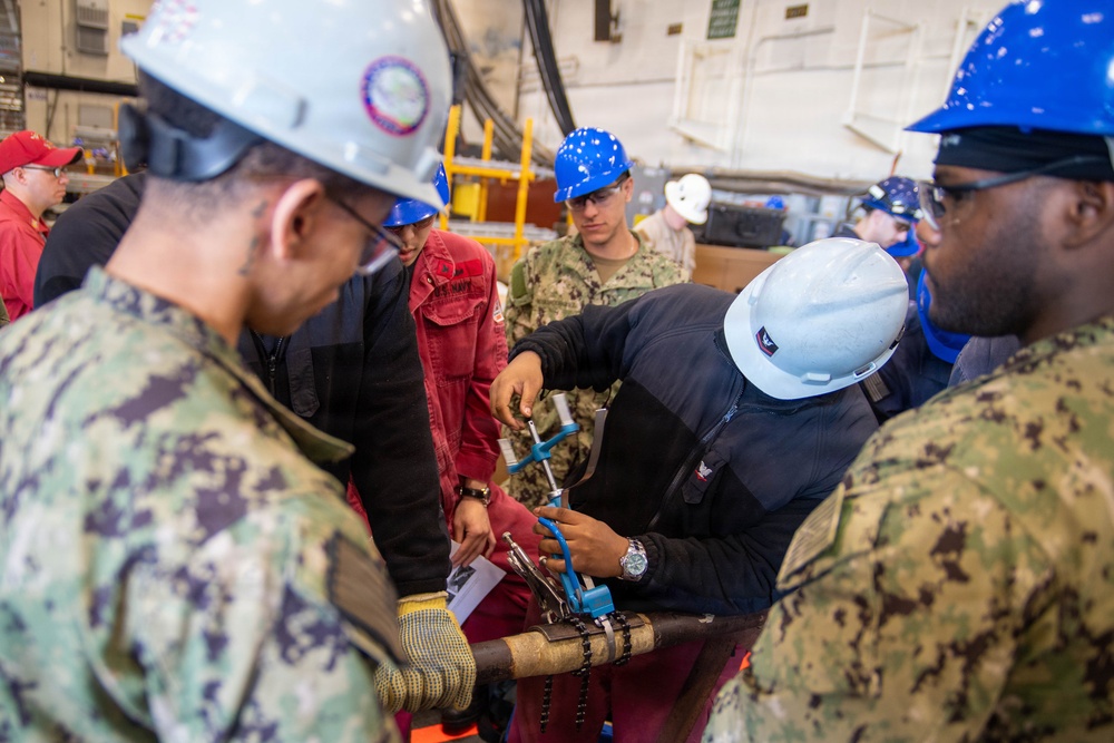 Ronald Reagan Sailors Train at Damage Control Rodeo
