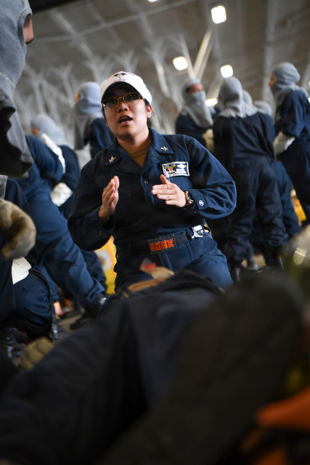 USS Carl Vinson (CVN 70) conducts general quarters drill