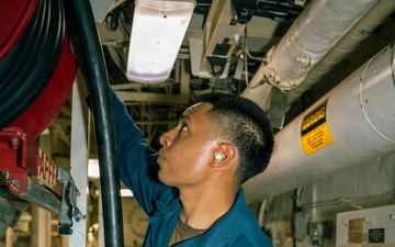 Milius Sailors Maintain Main Spaces